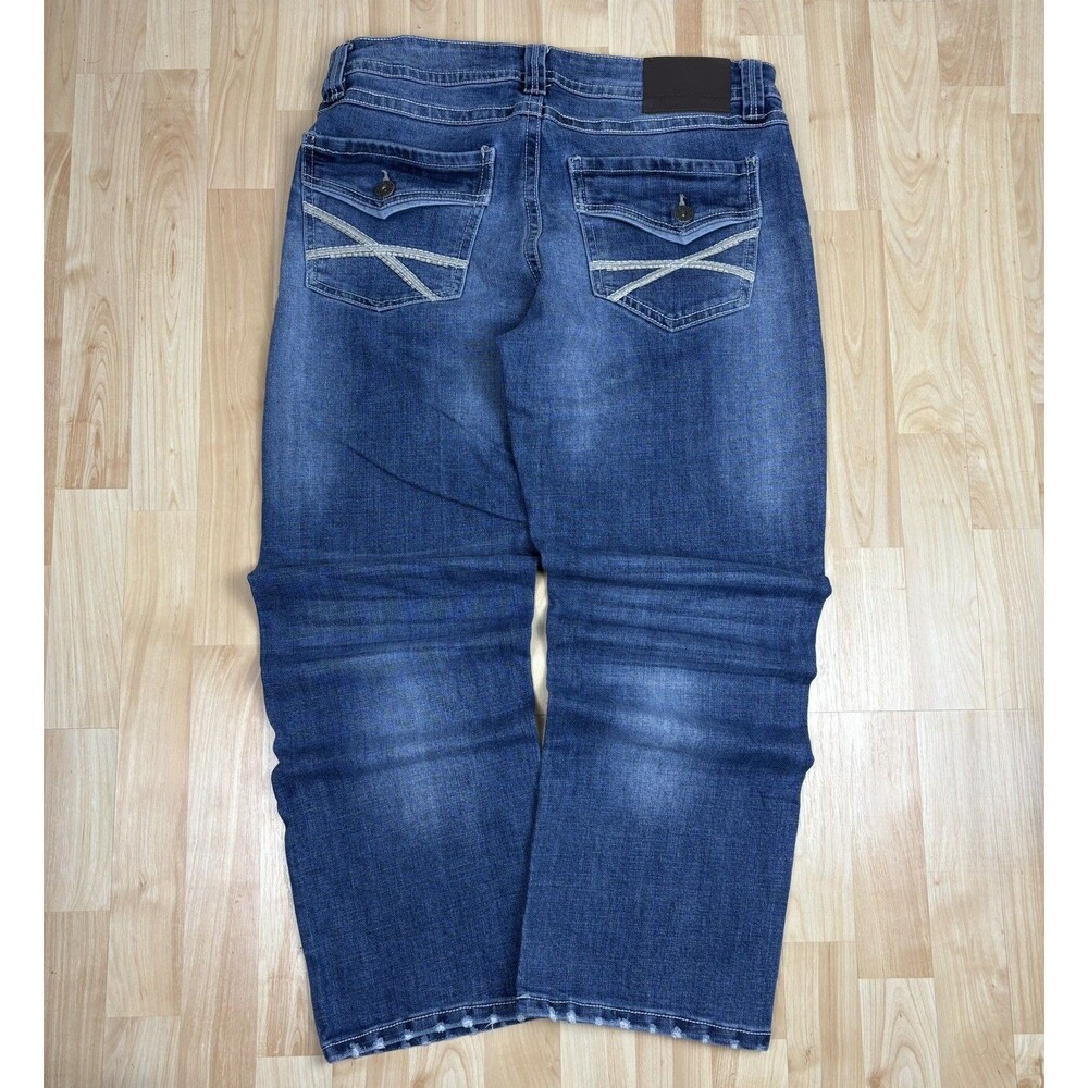 Y2K TK Axel Slim Boot Cut Jeans / Denim / Medium Wash Blue/ Size 34 x 30